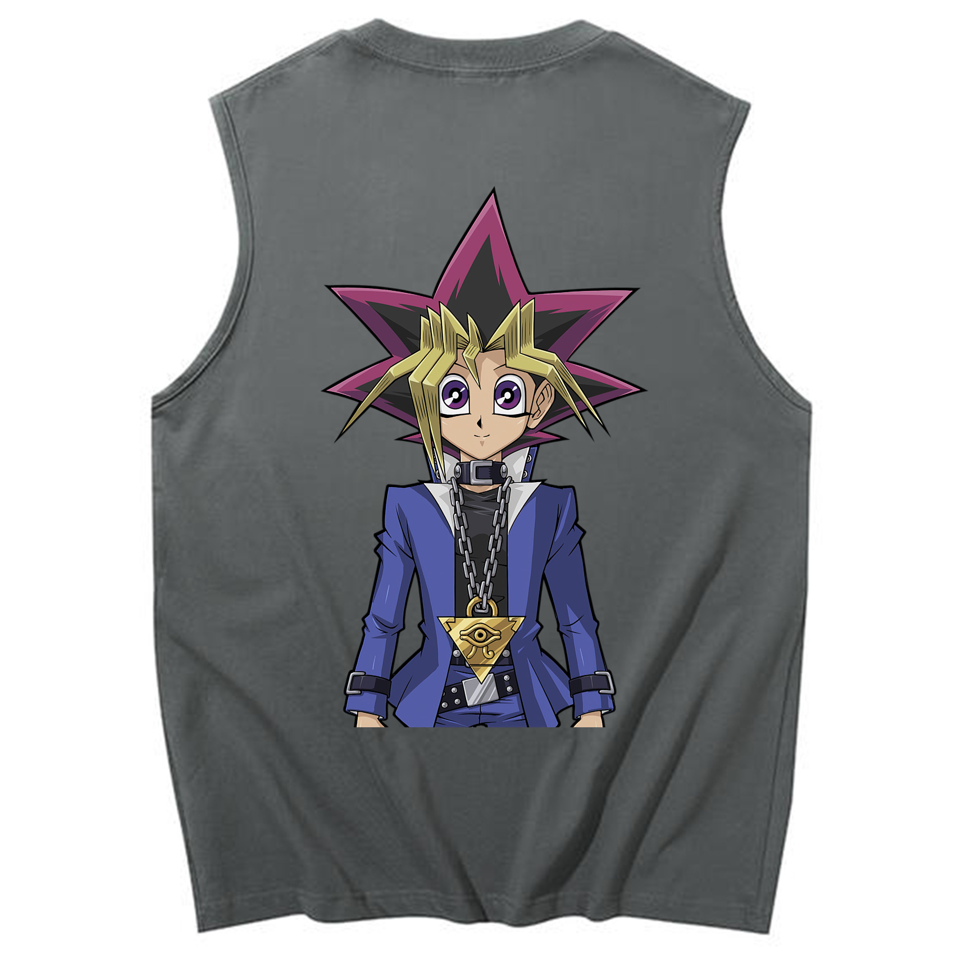 （画像用） 遊☆戯☆王 Yu-Gi-Oh! コットン100％タンクトップ（背面プリント）